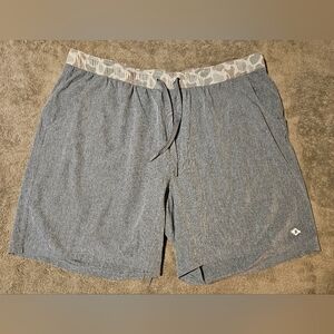 Burlebo Men's Athletic Shorts - Grizzly Grey w/ Deer Camo Liner
